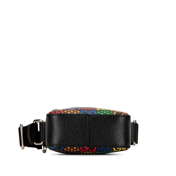 Gucci GG Psychedelic Crossbody Shoulder Bag Black Multicolored Leather - Picture 4 of 9
